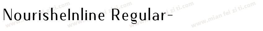 NourisheInline Regular字体转换
